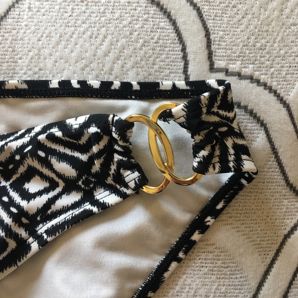 👙 Black and White Tribal Print Bikini Bottom 👙